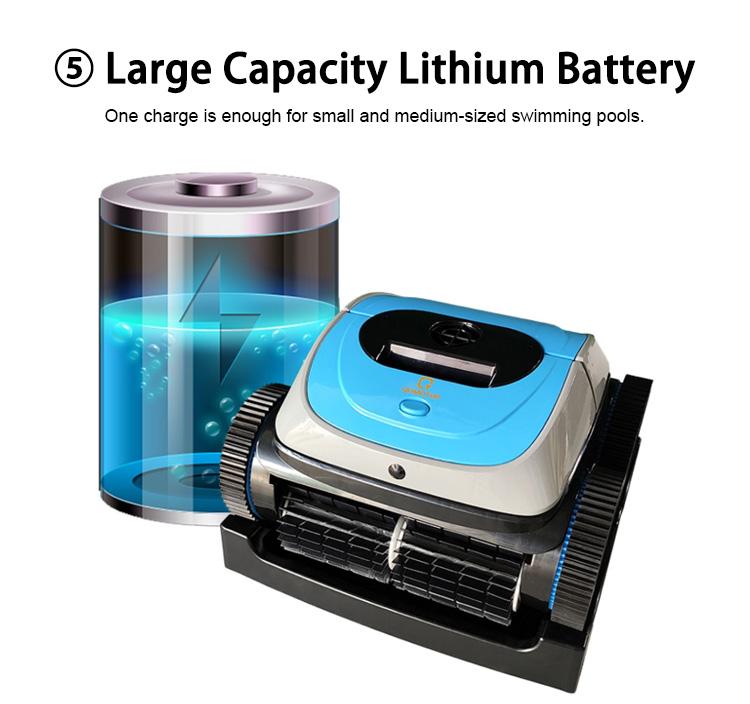 petit robot nettoyeur de piscine sans fil