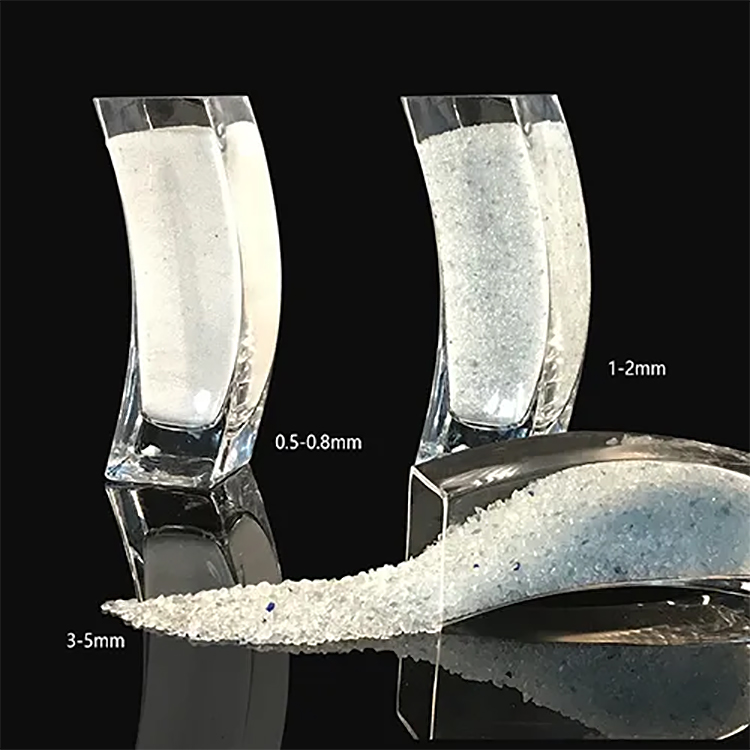 M&eacute;dias filtrants &agrave; sable en verre cristal