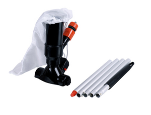 Kit Jet vac avec perche en aluminium de 48"/120cm en 5 sections