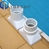 Couvercle de drain de sol de piscine de bain en plastique pour drain de piscine sous le drain principal carré de la grande piscine