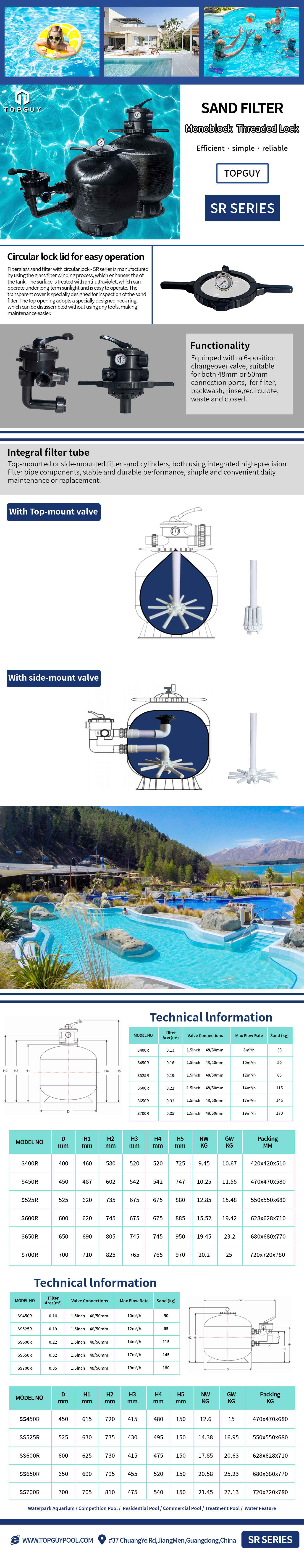 Filtre de sable pour piscine