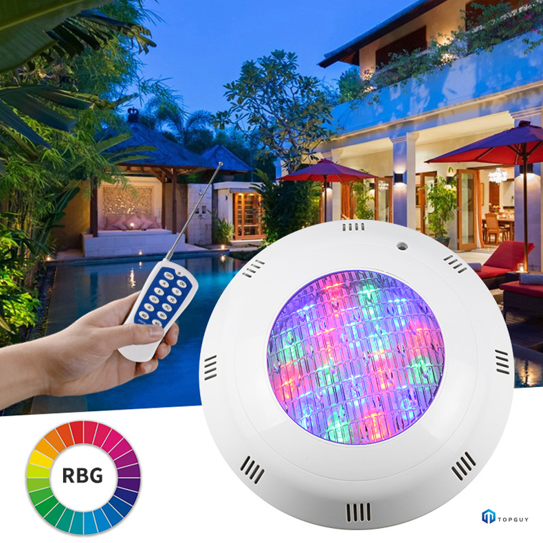 lumi&egrave;re de piscine men&eacute;e