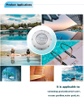 Nouveau LED/RGB lumière de piscine ABS plastique mural lumière sous-marine 12/24V lumière de fontaine